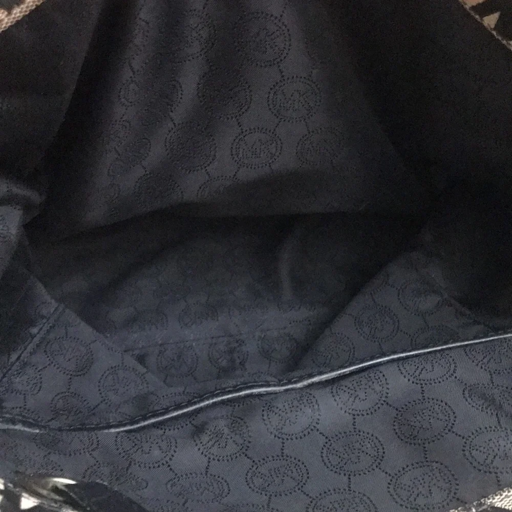 Michael Kors Brown Logo Tote Bag - Picture 5 of 12